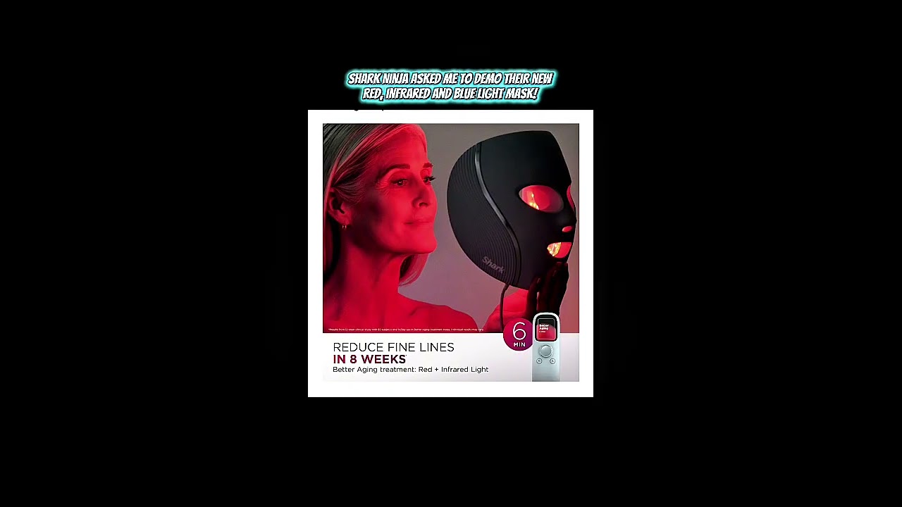 Shark CryoGlow LED Face Mask with Under-Eye Cooling - Review coming soon!