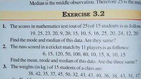 Class 7 Maths Chapter 3 l NCERT EXERCISE-3.2 l Data Handling l CBSE Board l Solution l 7th