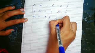 Cursive Writing for Beginners How to write Cursive letters Cursive Handwriting Practice abcd