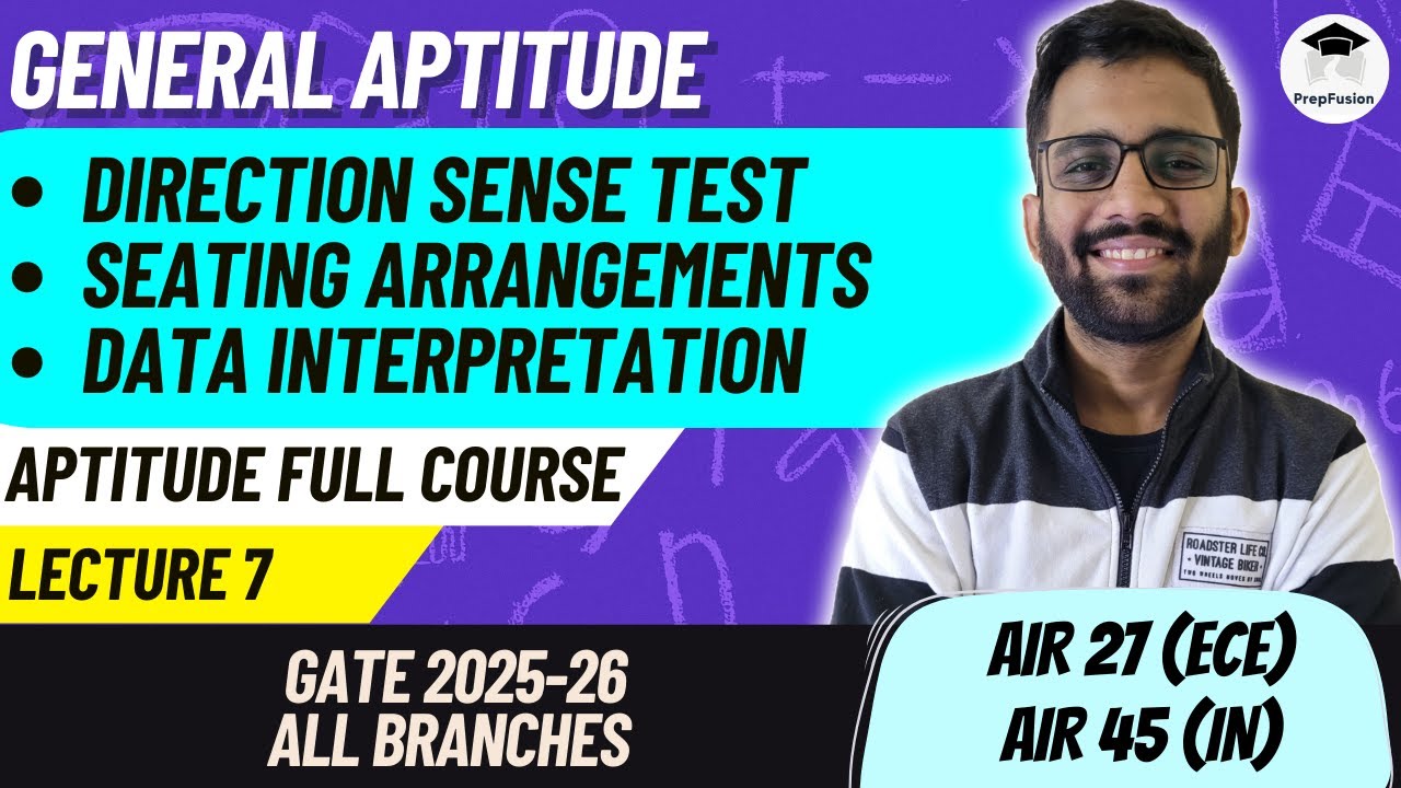 Direction Sense Test || Seating Arrangements || Data Interpretation ...