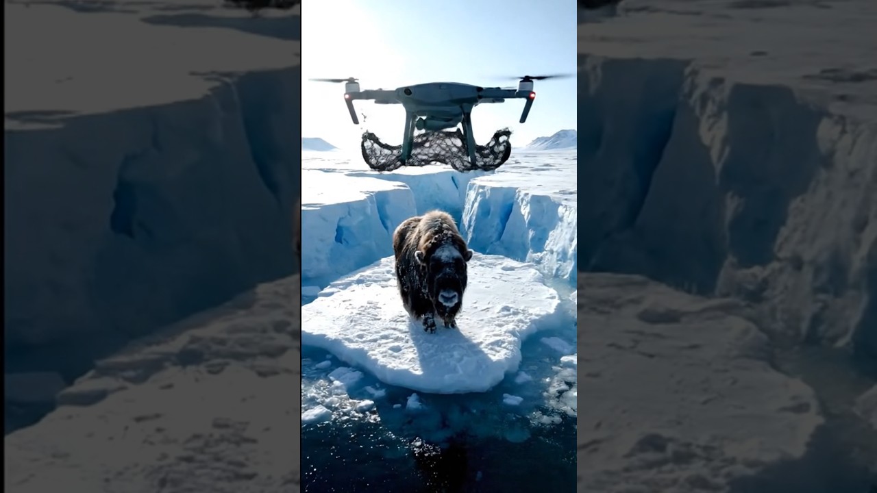 The future of animal rescue is here! 🤖🚁🦬 