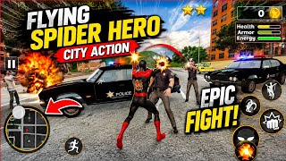 Flying Spider Hero City Action - First Gameplay | New Spider Hero Game 2026 screenshot 1