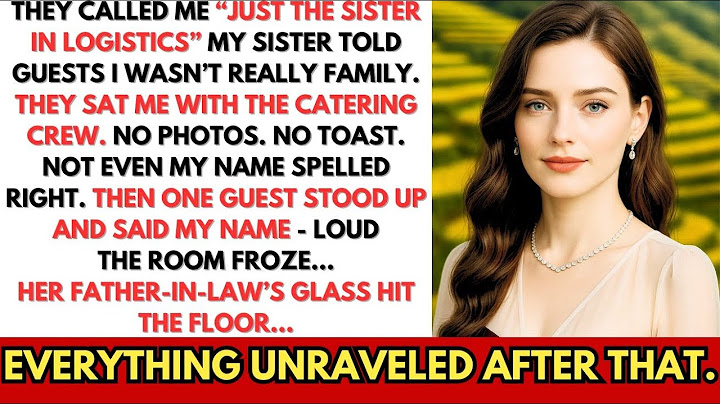 My Sister’s In-Laws Mocked Me At Her Wedding —Until 1 Guest Said My Name .. REGRET HIT LIKE THUNDER