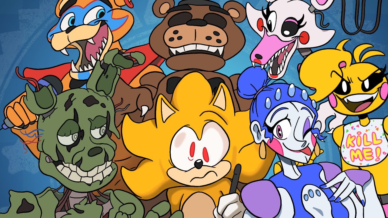 Drawing every Five Nights at Freddy's character (FULL SERIES)