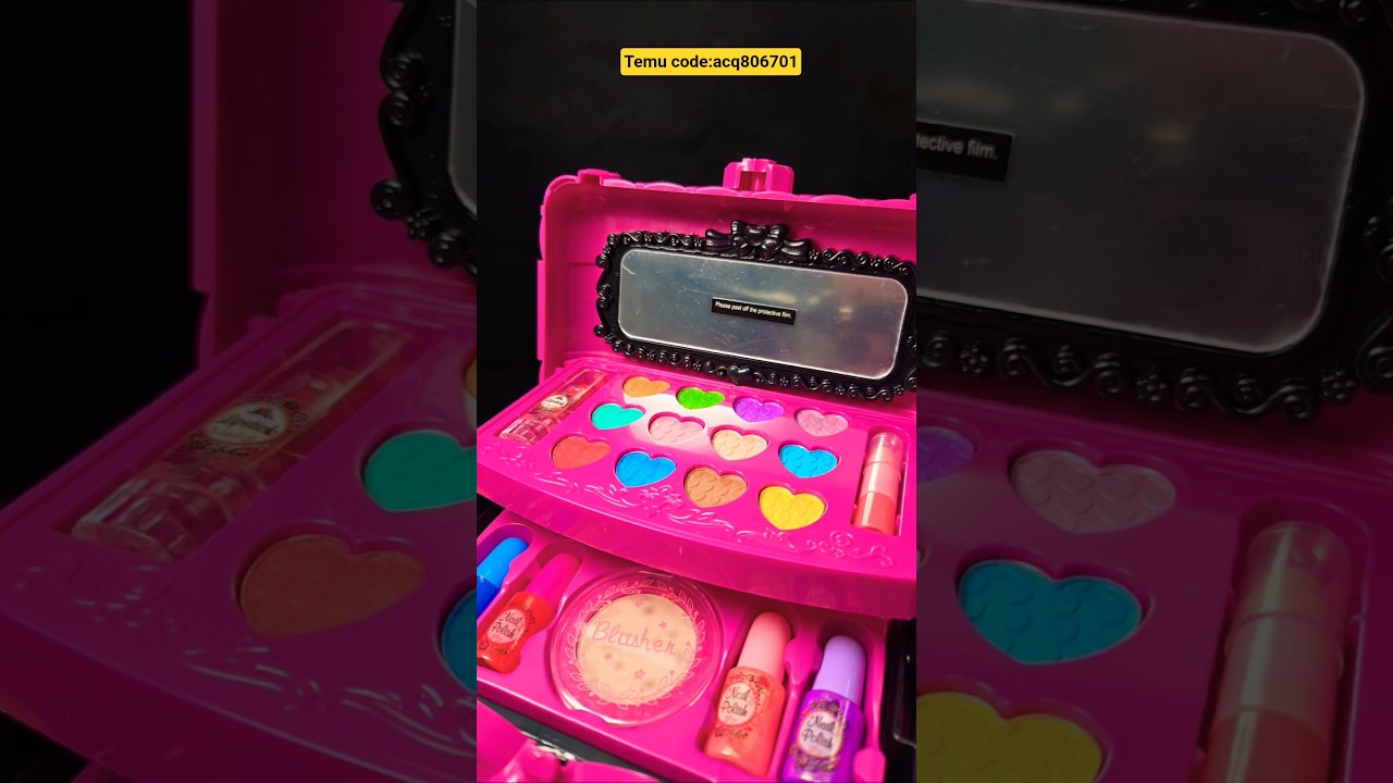 Kawaii Makeup Kit for young girls | makeup set toys 