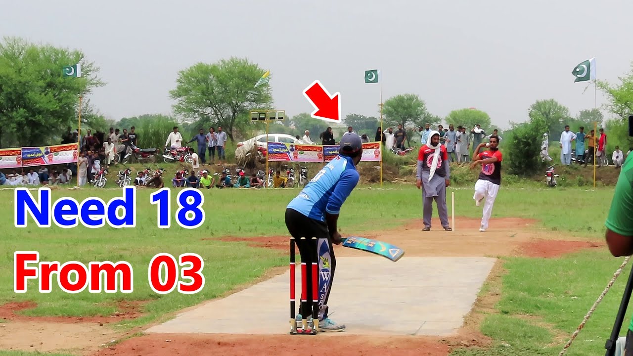 18 Runs Required in Last 3 Balls Best Match in Cricket History Ever ...