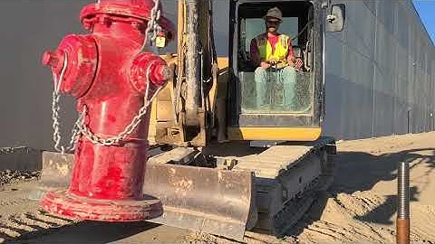 Fire hydrant extention install