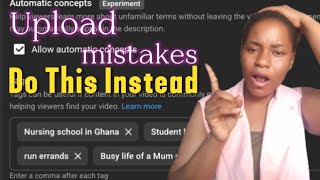 Horrible  YouTube Uploads Mistakes That Kill Small Channel 2026 Update