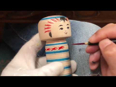 石巻こけしメイキング② ～絵付け～ The Making of Ishinomaki