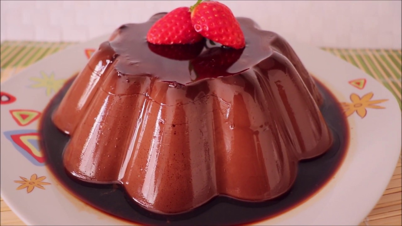FLAN DE CHOCOLATE SIN HORNO
