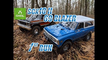 Axial SCX10 II Chevy Blazer First Trail Run