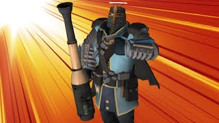 TF2: hacker gets obliterated by holy soldier's blessed rocket