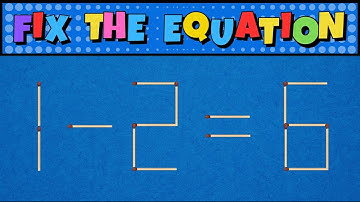 Only A GENIUS Can Fix These Equations By Moving only 1 Stick 🧠 #braingames #puzzles