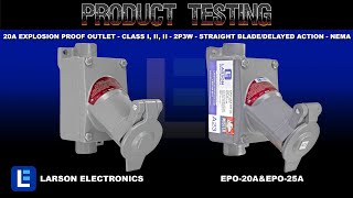 20A Explosion Proof Outlet - Class I, II, II - 2P3W - Straight Blade/Delayed Action - NEMA