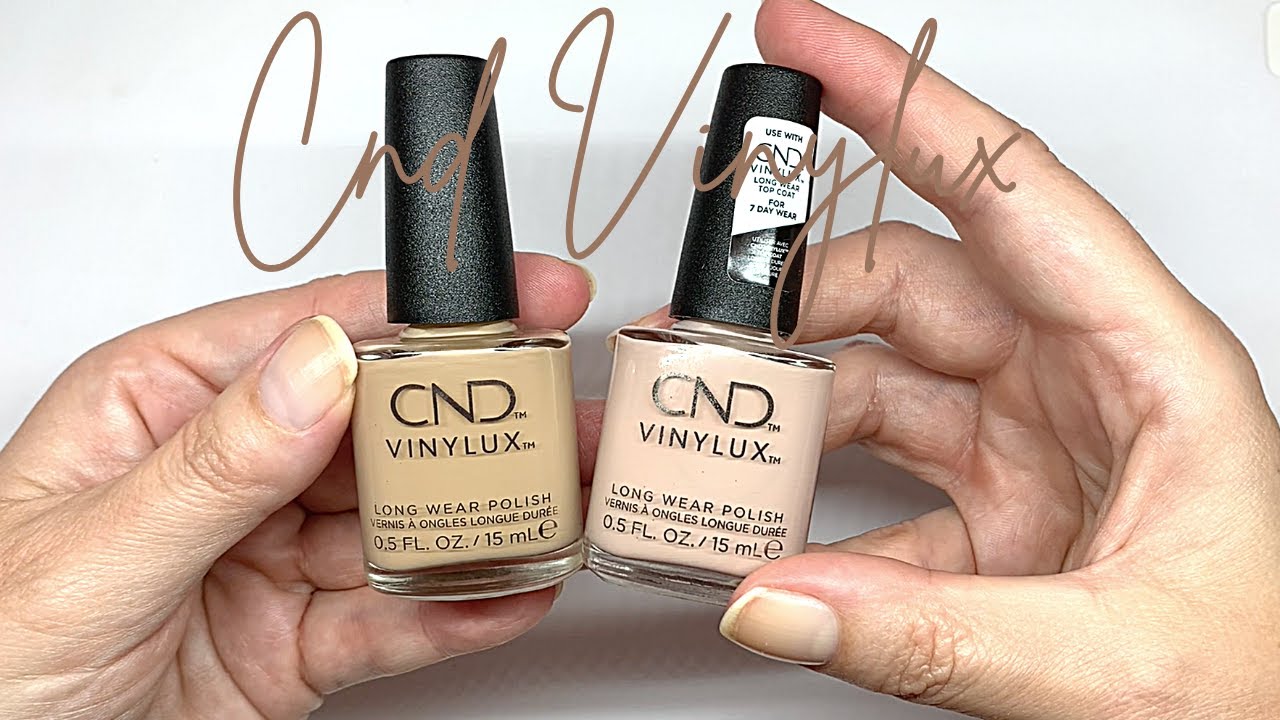 CND Vinylux WRAPPED IN LINEN vs. GALA GIRL