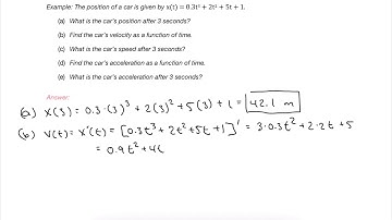 Ch. 2 pt. 6 - Calculus - Kinematics w/ Calculus from Mastering AP® Physics C: Mechanics (2020-2021)