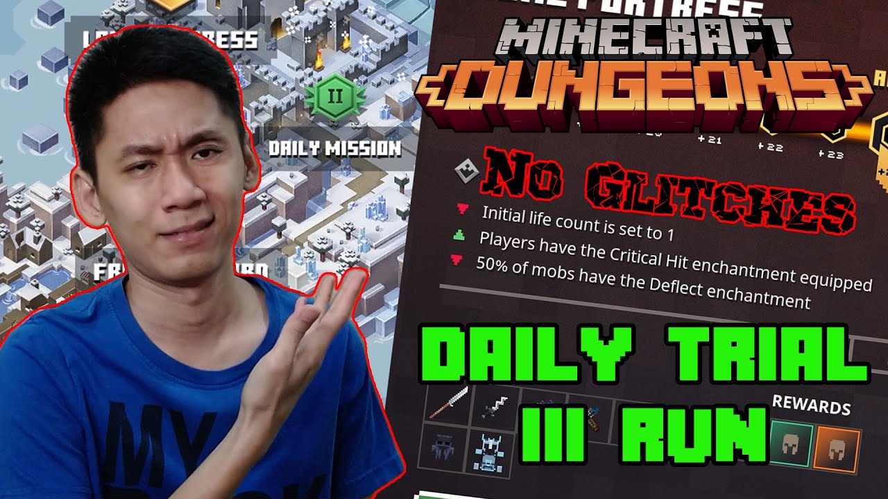 Daily Trial III Run, 8 Banners Modifiers, 1 Life Count, Health Decrease by 60%, NO GLITCHES!