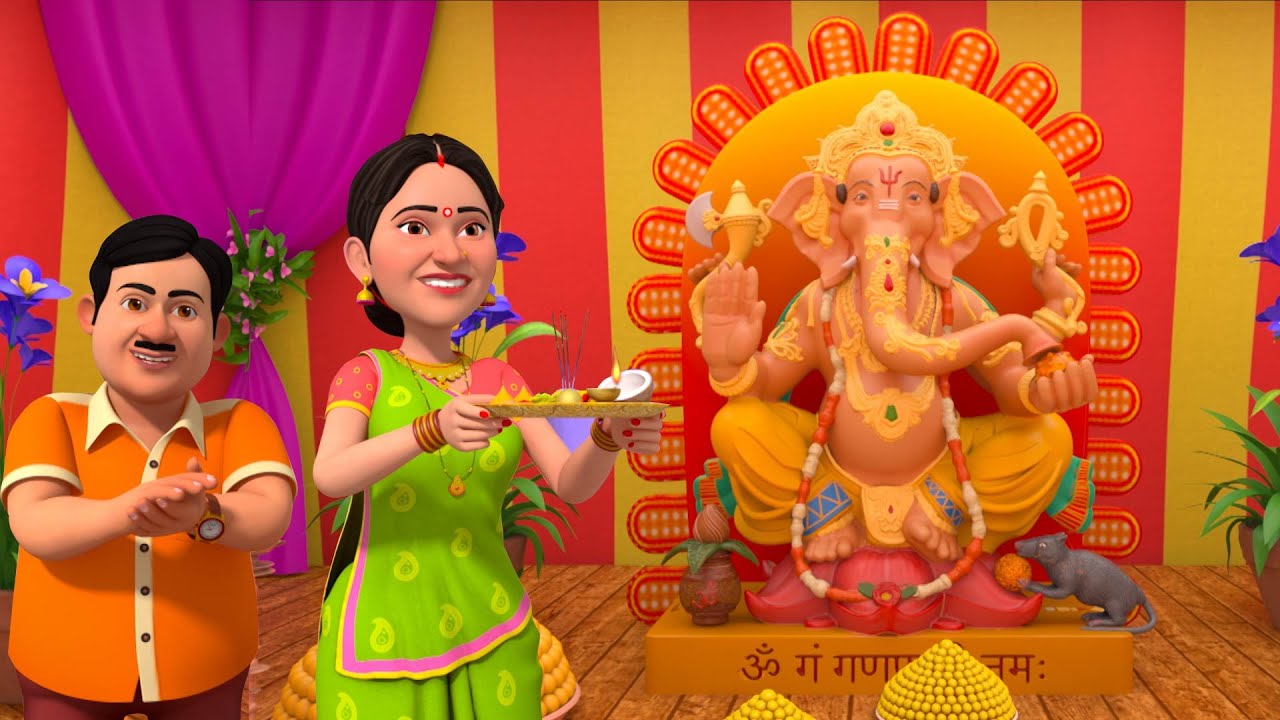 गणेश जी आये गोकुलधाम | Ganpati Bappa Aa Gaye |Taarak Mehta Ka Ooltah Chashmah Balgeet Hindi #ganesh