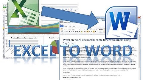 How to Write on Word from Excel using VBA