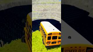 School Bus 🚍 crash...pit -BeamNG.drive#beamngs horts #beamngdrive#automobile#usa #viral#brasi