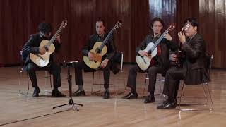 Little Fugue in G minor BWV 578 / J. S. Bach - Tetraktys Guitar Quartet