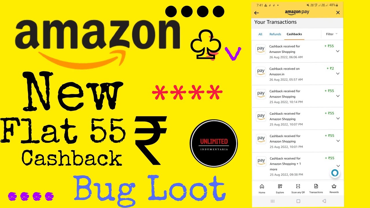 Amazon Pay Huge Loot  Biggest Loot Of The Year 2022 Hidden & Unique Trick 50 To 100 Daily Earning