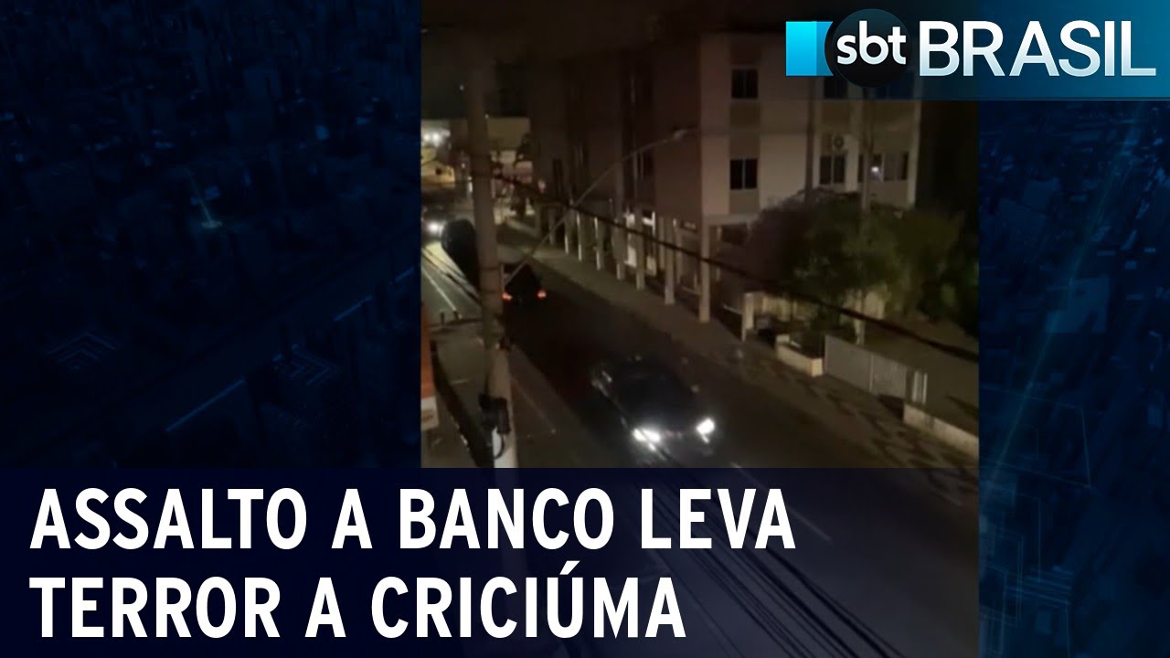 Assalto a banco leva terror a cidade de Criciúma, em Santa Catarina | SBT Brasil (01/12/20)