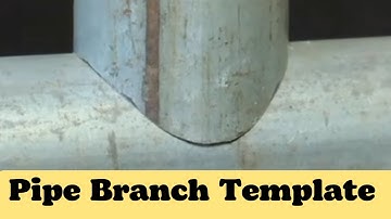 Great idea! Pipe branch connection easy method. Pipe branch stub in/out. Pipe branch templates