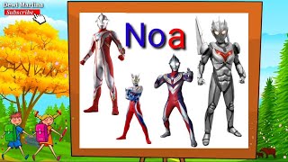 Belajar Membaca & Mengeja Tema Nama - Nama Ultraman | Balita,Anak TK, Paud, SD | IG : dewimarlina936