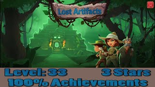 Lost Artifacts Ancient Tribe Survival, Level 33 Earning 3 Stars, 100% Achievements, 1080p/60FPS