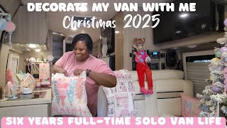 Christmas Van Tour 2025 Decorate With Me Solo Female Full-Time Van Life Where Is Tiffany