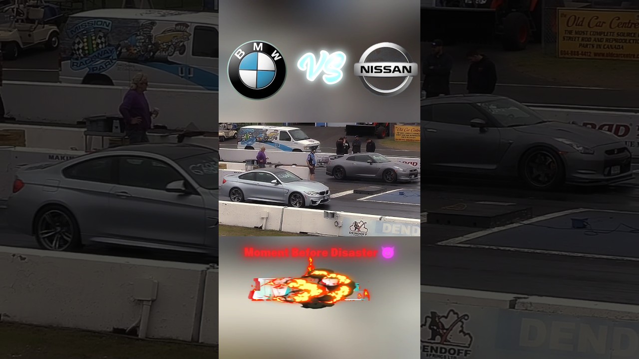 BMW M4 🔥 VS NISSAN GTR 🚀 DRAG RACE !WHO WILL WIN? 👁️ 