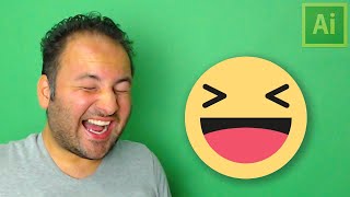 illustrator Dersleri | Facebook Emoji "Haha" ifadesi nasıl yapılır? screenshot 3