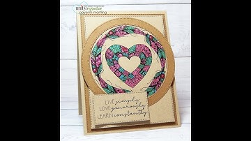Unity Quick Tip: Framed Glitter Heart Wreath