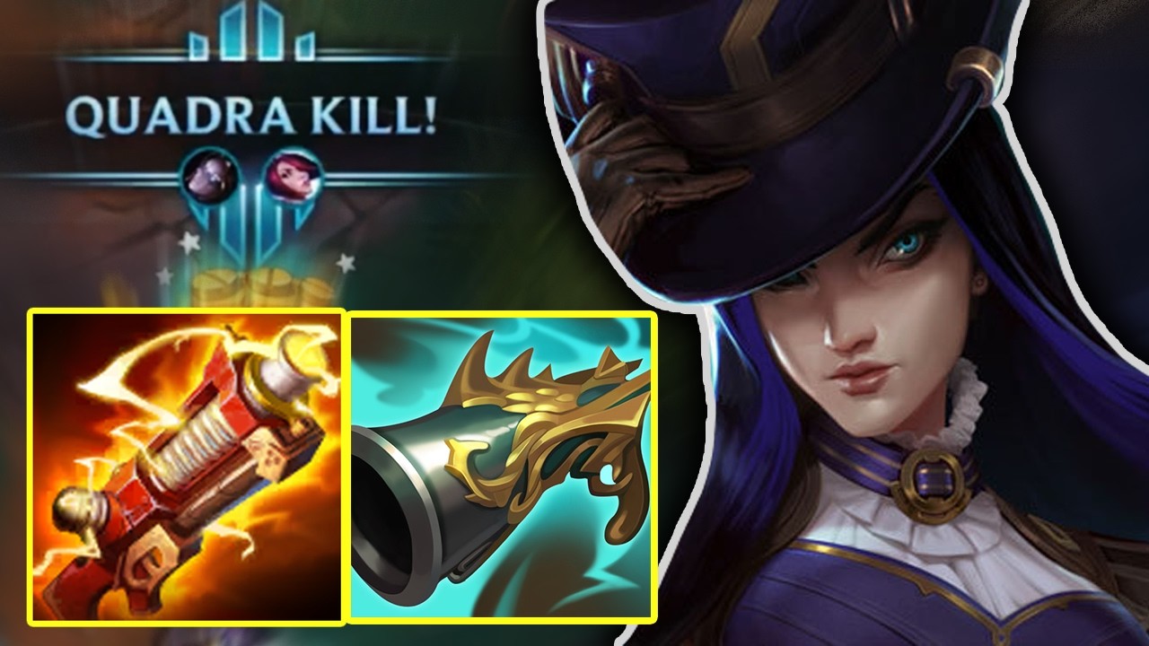 Wild Rift Caitlyn Dragon Lane Gameplay in Season 20 (Build & Runes)