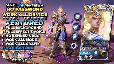 Script Skin Natan Msc Archon of Knowledge No Password Mediafire | Full Effect Sound - Patch Terbaru