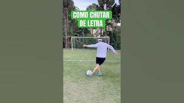 COMO CHUTAR DE LETRA 🔥 #futebol #chute #letra #tutorial #bera