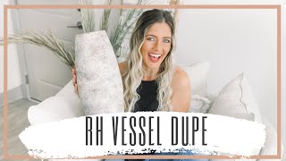 RESTORATION HARDWARE & POTTERY BARN VESSEL DUPE || Easy Vase Flip DIY