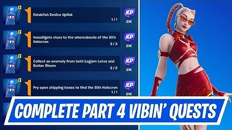 ESTABLISH DEVICE UPLINK STAGE 1 OF 2 - FORTNITE PART 4 VIBIN QUESTS
