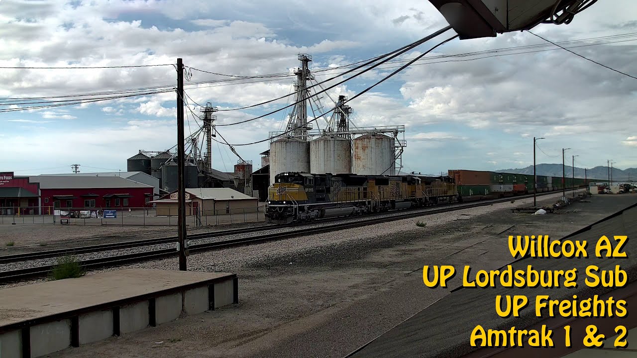 Willcox, AZ | UPRR Lordsburg Sub, MP 1074.7 - PTZ (Chat) | SouthWest RailCams LIVE