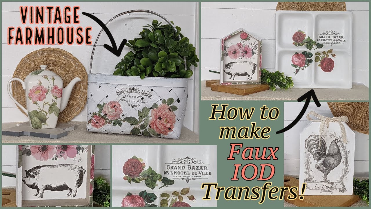 🌟DON'T BUY IT...DIY IT!!SHOCKINGLY EASY WAY TO MAKE FAUX IOD TRANSFERS