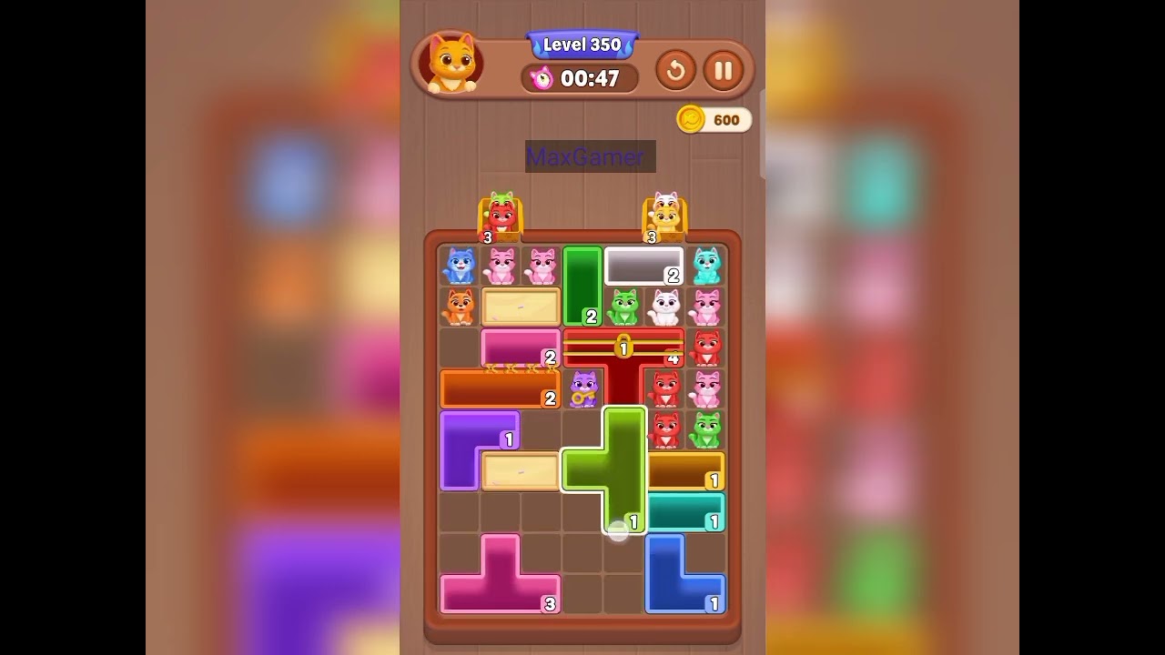 Catdom Color Hole level 350 gameplay walkthrough solution 
