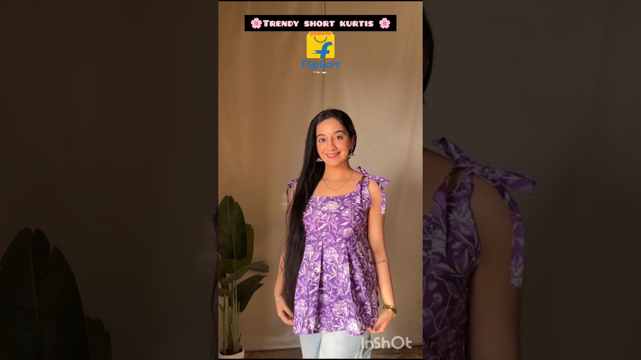 Trendy short kurtis for summer on Flipkart 