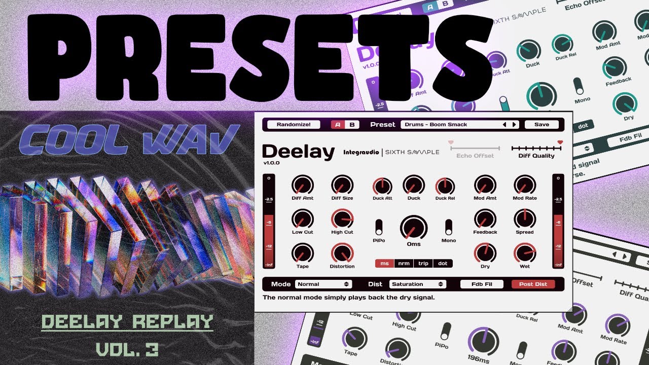 Sixth Sample Deelay Presets | Cool WAV - Deelay Replay V3 - YouTube