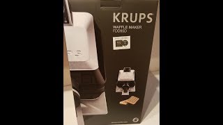 Für grosse Waffeln (Brüsseler Art), der Krups Waffle Maker FDD95D (Unboxing  & Getestet) - YouTube