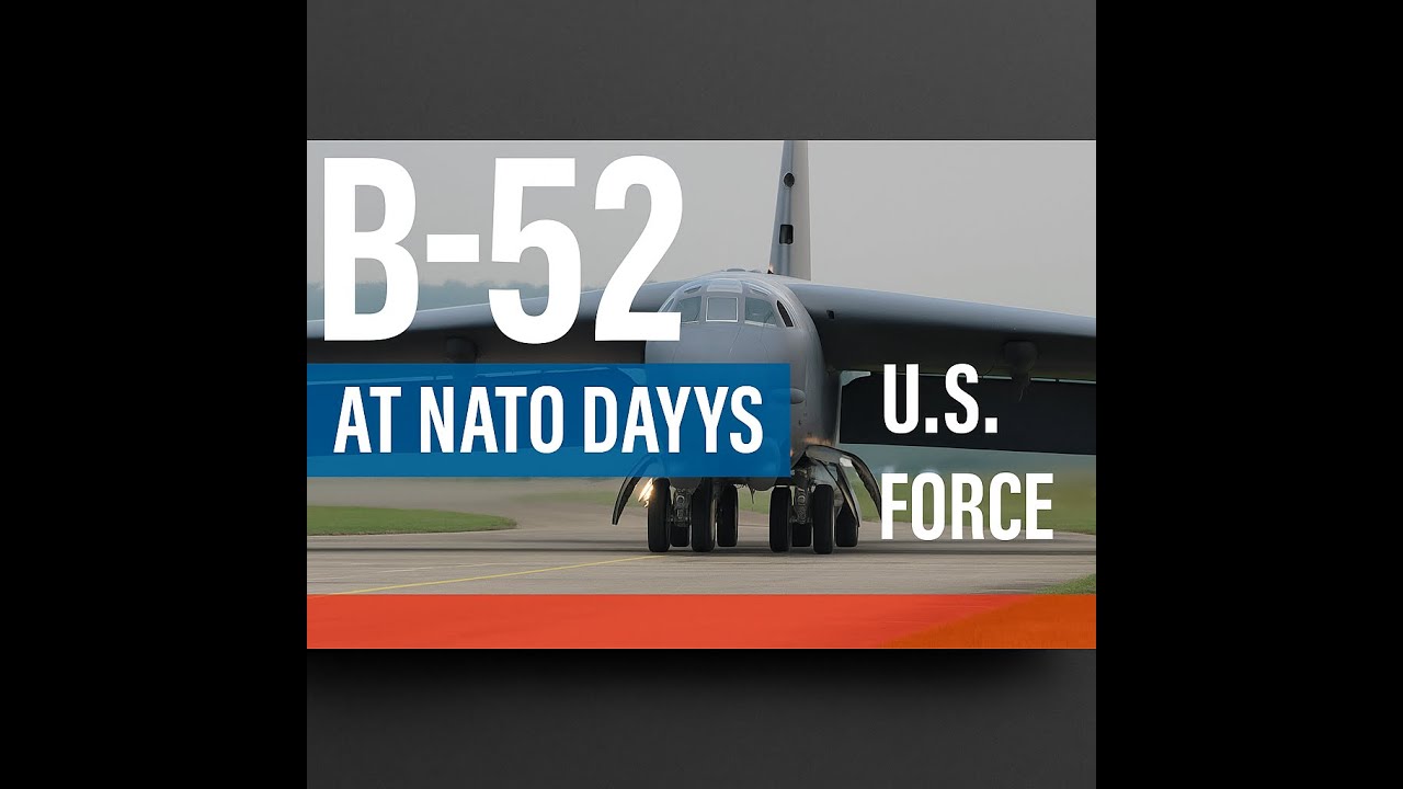 B-52 Bomber ROARS over Ostrava | NATO Days Airshow