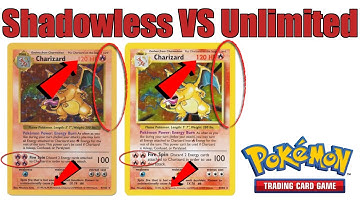 In depth of how to tell Shadowless Pokemon TCG cards from Unlimited cards