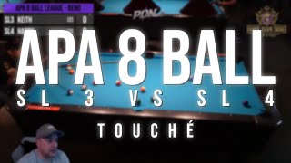 Keith v Harry | 8 Ball Showdown | SL 3 vs SL 4 | APA League Night + Commentary