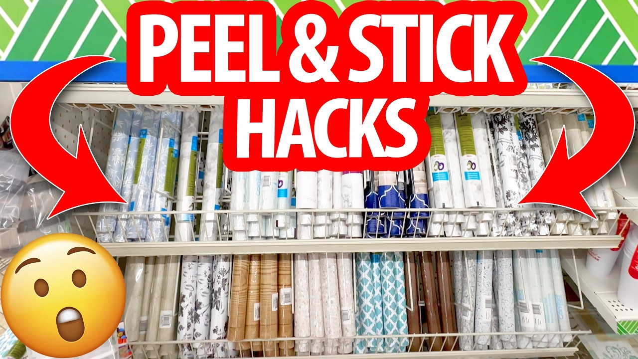 ✨GRAB *CONTACT PAPER* from Dollar Tree for these *NEW* GENIUS DIYs and Organization HACKS!!