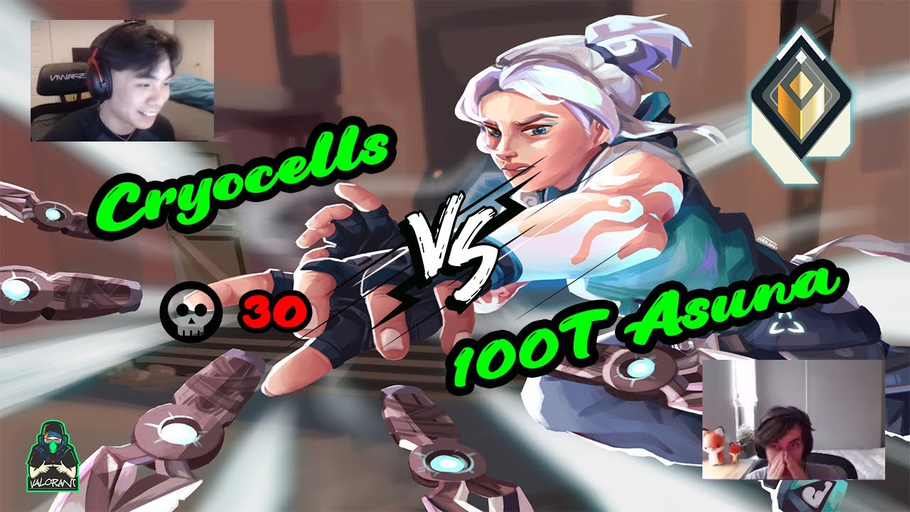 Cryocells 30 Kills vs Asuna In Radiant Ranked | XSET Cryo vs 100T Asuna | Radiant No 1